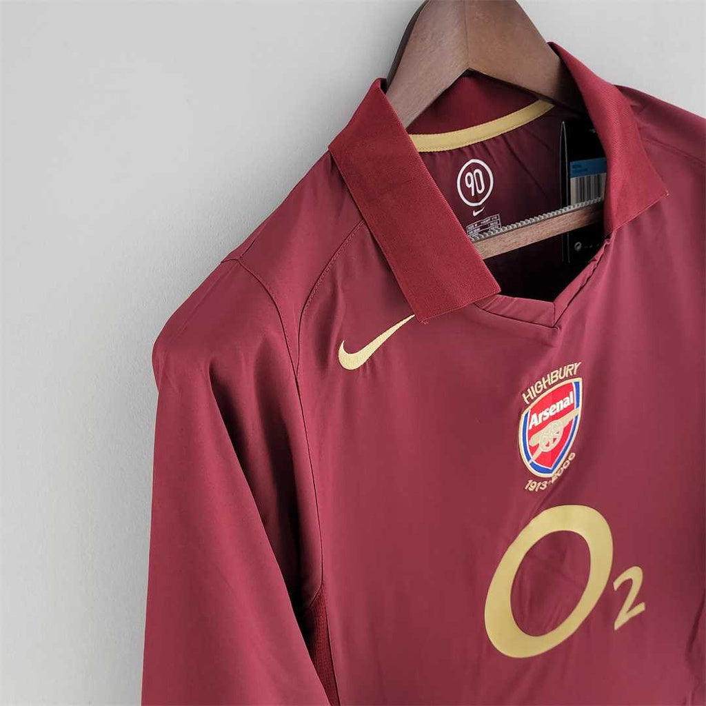 ARSENAL HOME LONG SLEEVE 2005  FAN VERSION