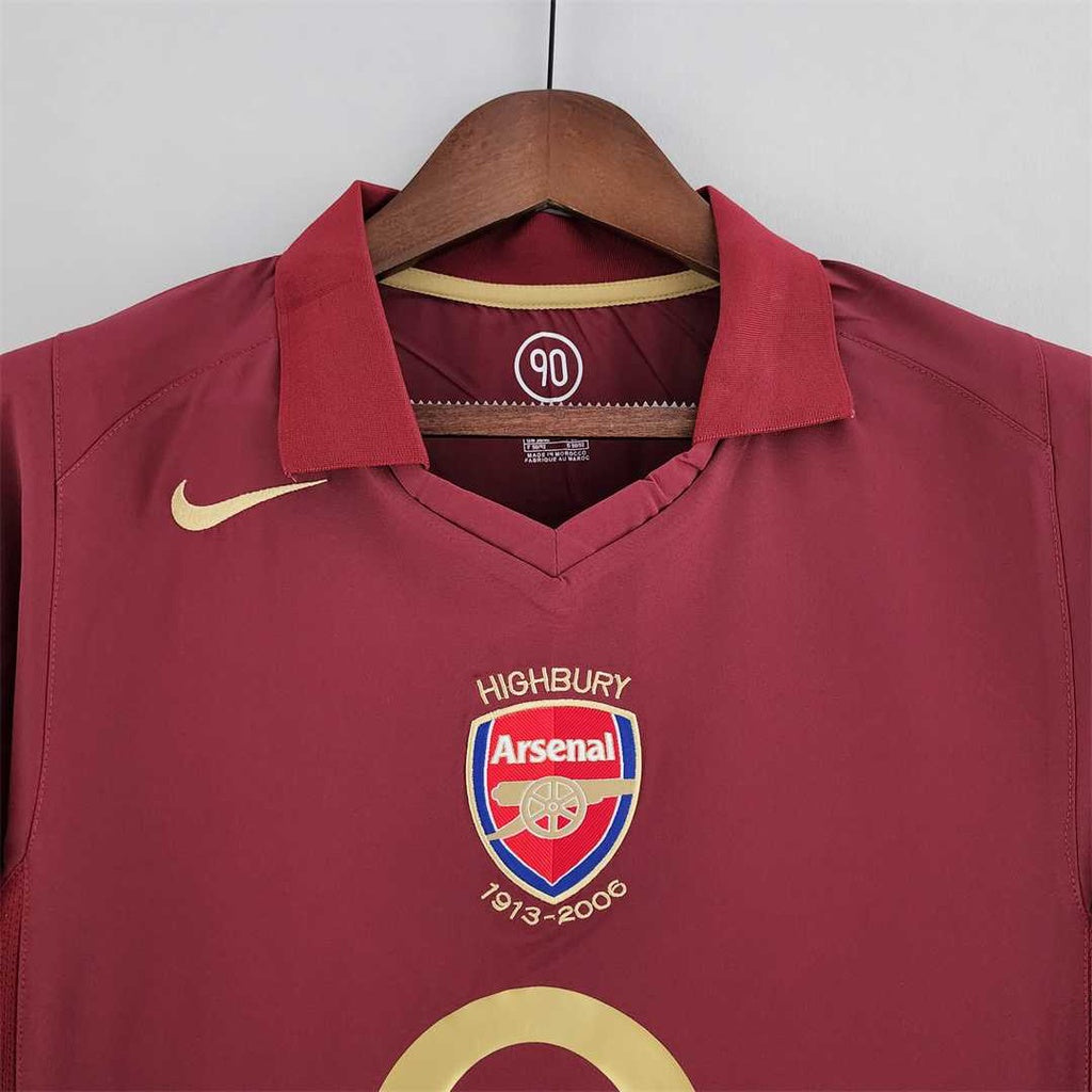ARSENAL HOME LONG SLEEVE 2005  FAN VERSION